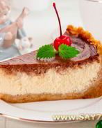 Чизкейк ванильно-шоколадный