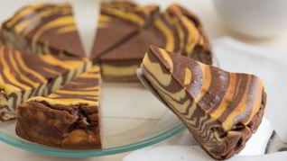 Рецепт Чизкейк зебра