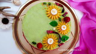 Рецепт Фисташковый чизкейк с малиной