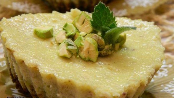 Рецепт Фисташковые мини-чизкейки