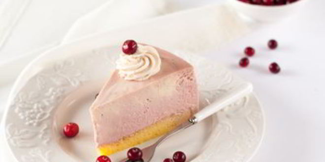 Рецепт мраморный клюквенный чизкейк