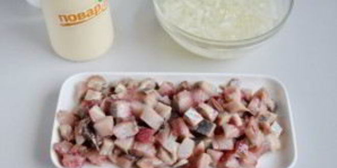 Рецепт селедочный чизкейк