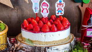 Рецепт Сливочный чизкейк с клубникой