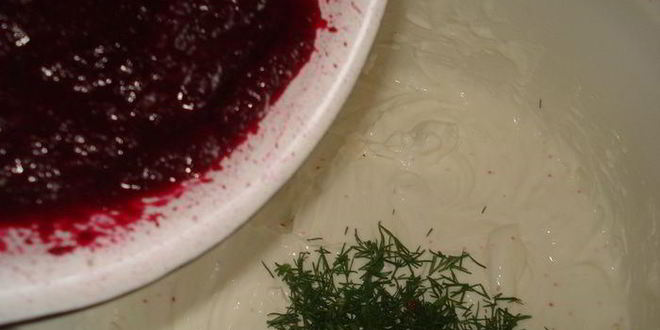 Рецепт свекольный чизкейк с форелью