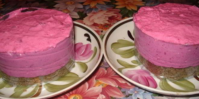 Рецепт свекольный чизкейк с форелью