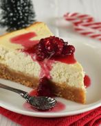 Творожный чизкейк с клюквой