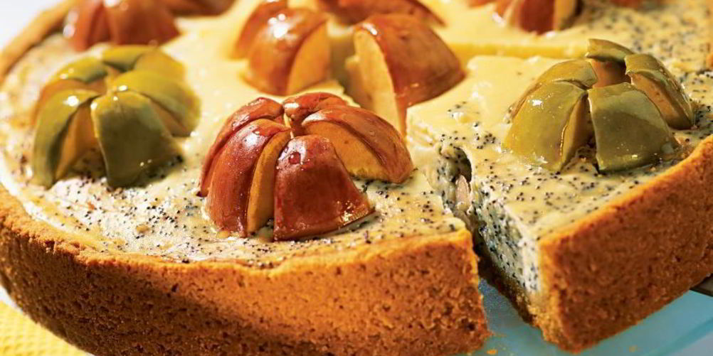 Как приготовить яблочно-творожный чизкейк с маком