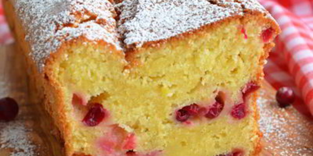 Как приготовить апельсиновый кекс с клюквой