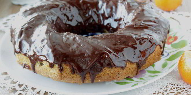 Рецепт апельсиновый кекс с шоколадом