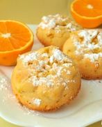 Апельсиновые кексы с кокосовой стружкой