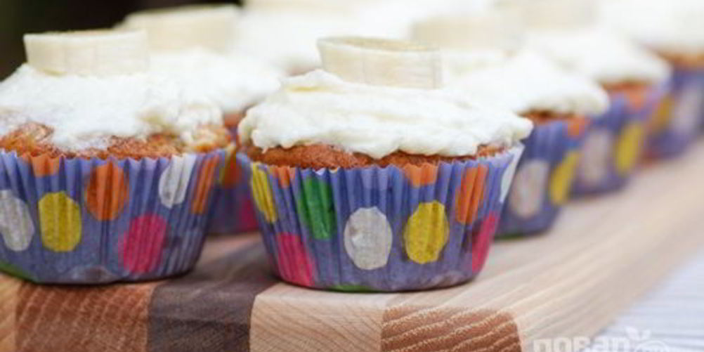 Как приготовить банановый капкейк