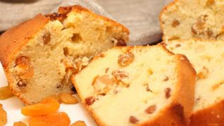 Рецепт Домашний кекс с изюмом и курагой