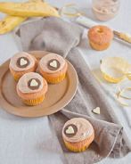 Капкейки с двойным кремом Шоколад и бананы