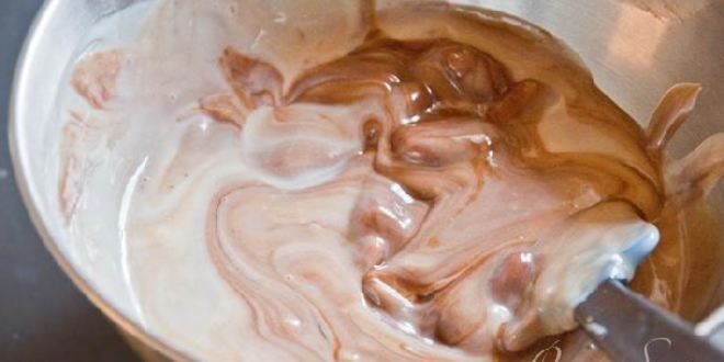 Рецепт капкейки с двойным кремом шоколад и бананы