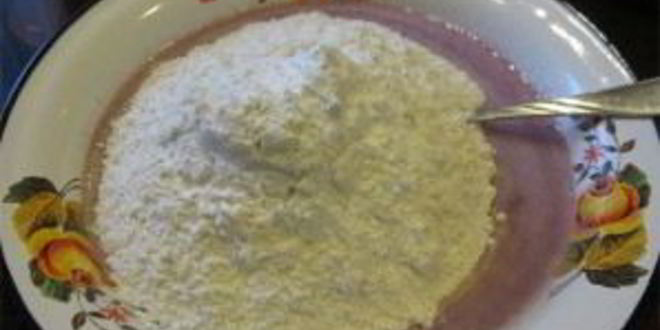 Рецепт кекс на кефире с вареньем