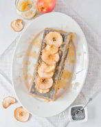 Кекс на оливковом масле с яблочным пюре и маком