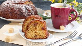 Рецепт Кекс на сметане с изюмом