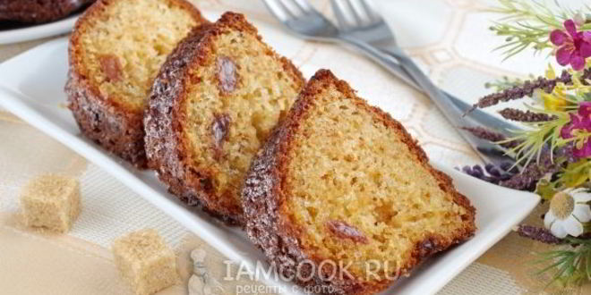 Рецепт кекс на сметане с изюмом