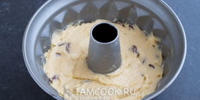 Рецепт кекс на сметане с изюмом
