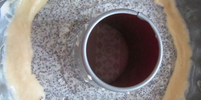 Рецепт кекс с маком и черешней