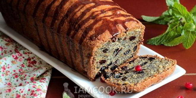 Рецепт кекс с маком и изюмом