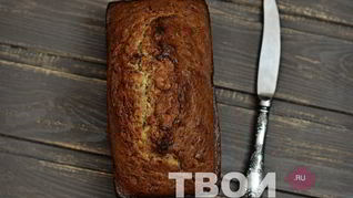 Рецепт Кекс с шоколадной стружкой и бананами