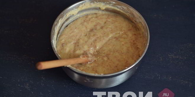 Рецепт кекс с шоколадной стружкой и бананами