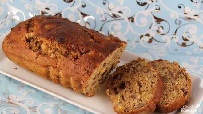 Рецепт Кекс с сухофруктами на кипятке