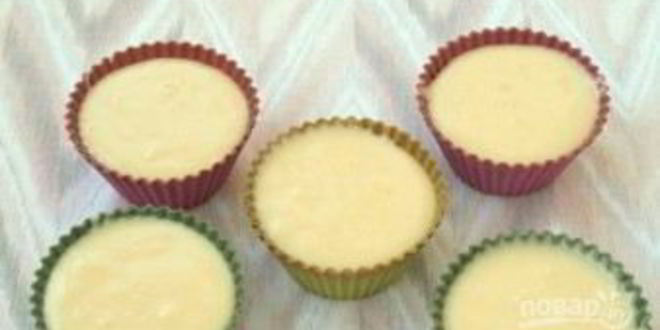 Рецепт кекс в формочках на кефире