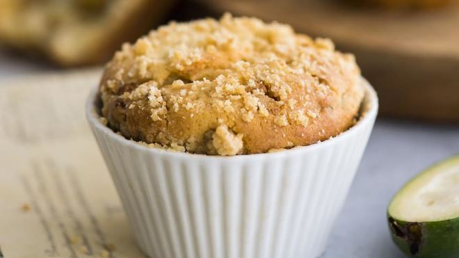 Рецепт Кексики с белым шоколадом и фейхоа