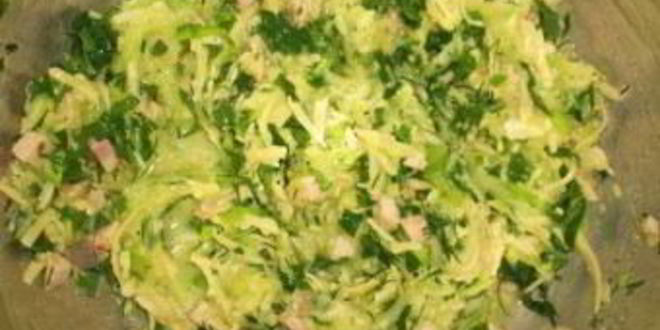 Рецепт кексы из кабачков с колбасой