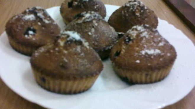 Рецепт Кексы кофейные с вишней