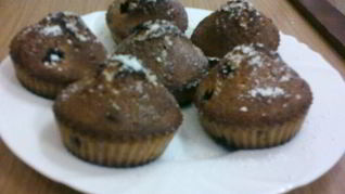 Рецепт Кексы кофейные с вишней