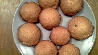 Рецепт Кексы медовые с орехами и изюмом