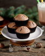 Кексы с изюмом и шоколадом