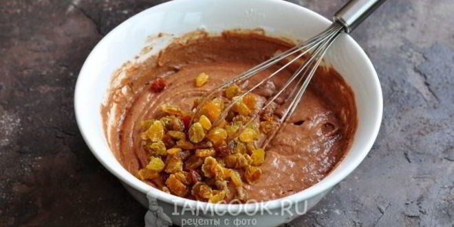 Рецепт кексы с изюмом и шоколадом