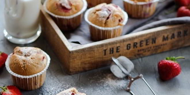 Рецепт кексы с клубникой и белым шоколадом