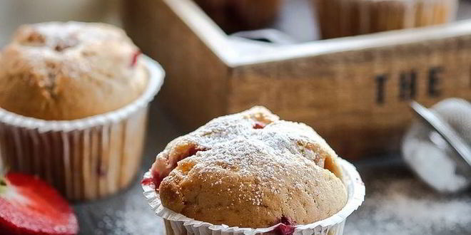 Рецепт кексы с клубникой и белым шоколадом