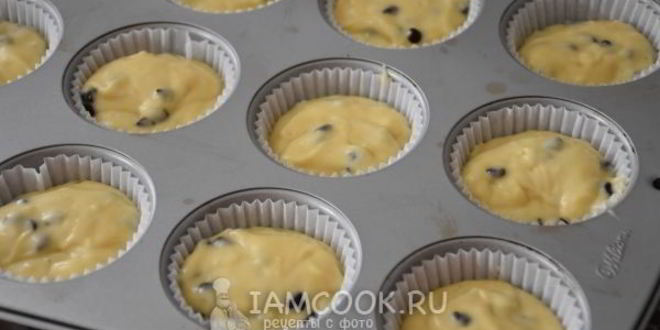 Рецепт кексы с шоколадной крошкой