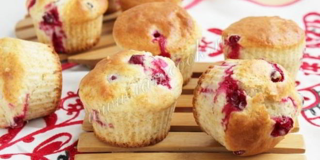 Рецепт кексы с ягодами