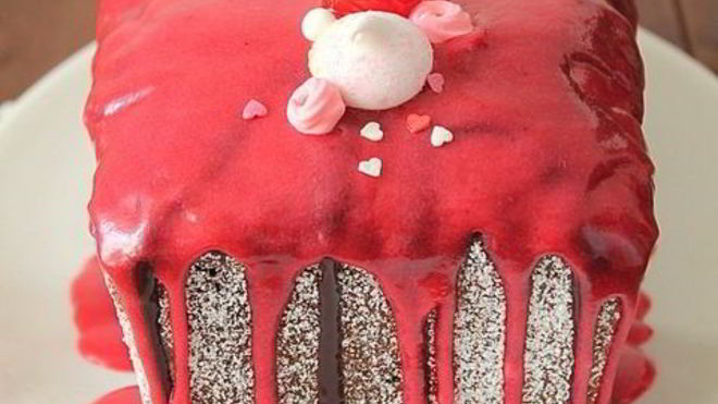 Рецепт Кокосовый кекс с бананами и вишней