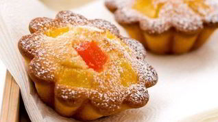 Рецепт Кокосовые кексы с ананасом и папайей