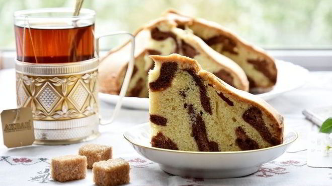Рецепт Леопардовый кекс