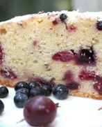 Лимонно-апельсиновый кекс с ягодами