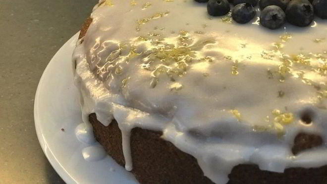 Рецепт Лимонный кекс с голубикой