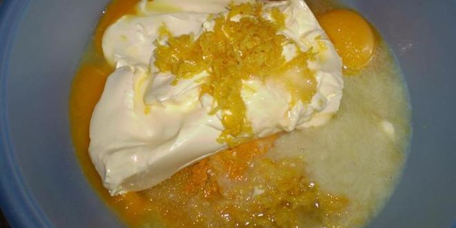 Рецепт лимонный кекс с куркумой