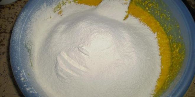 Рецепт лимонный кекс с куркумой