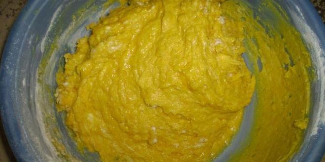 Рецепт лимонный кекс с куркумой