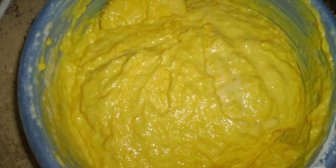 Рецепт лимонный кекс с куркумой