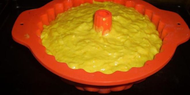 Рецепт лимонный кекс с куркумой